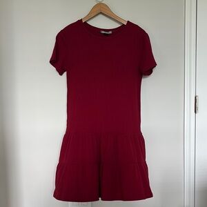 Good Luck Gem Ribbed Dress EUC
